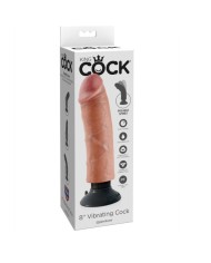 KING COCK - GODE VIBRATEUR 20.32 CM NATUREL