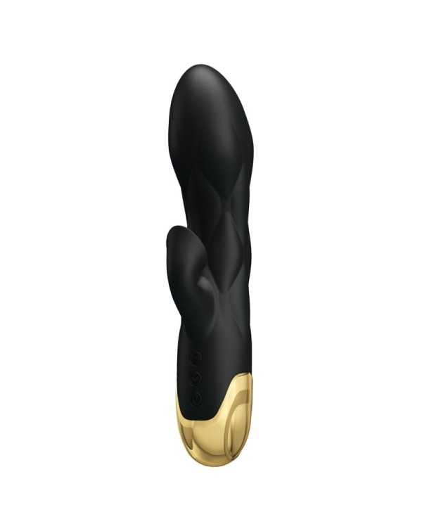 PRETTY LOVE - VIBRATEUR DE LUXE RECHARGEABLE NOIR PLAQUÉ OR