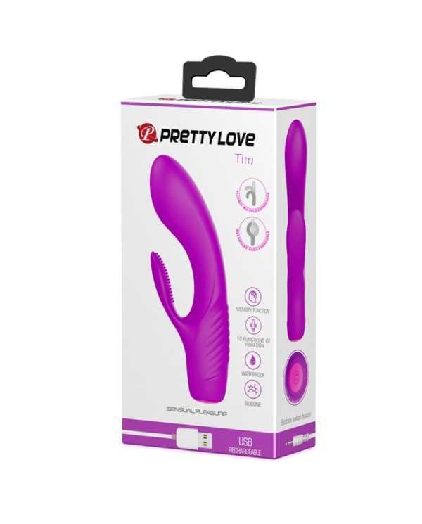 PRETTY LOVE - VIBRATEUR RECHARGEABLE TIM PURPLE