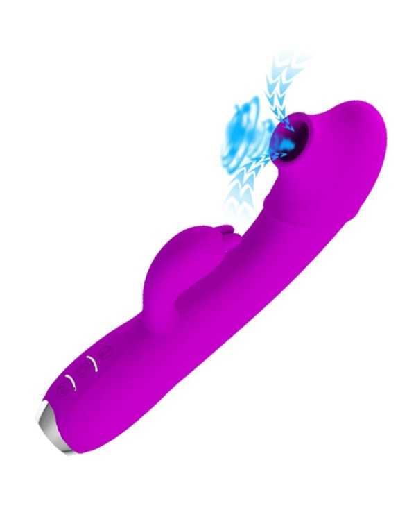 PRETTY LOVE - VIBRATEUR SUCKER RECHARGEABLE REGINA VIOLET