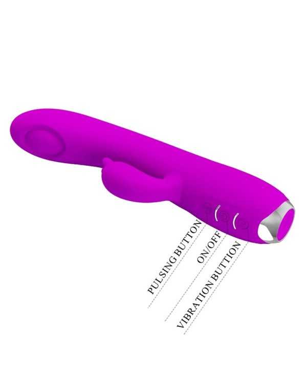 PRETTY LOVE - VIBRATEUR SUCKER RECHARGEABLE REGINA VIOLET