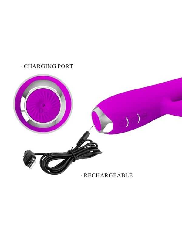 PRETTY LOVE - VIBRATEUR SUCKER RECHARGEABLE REGINA VIOLET