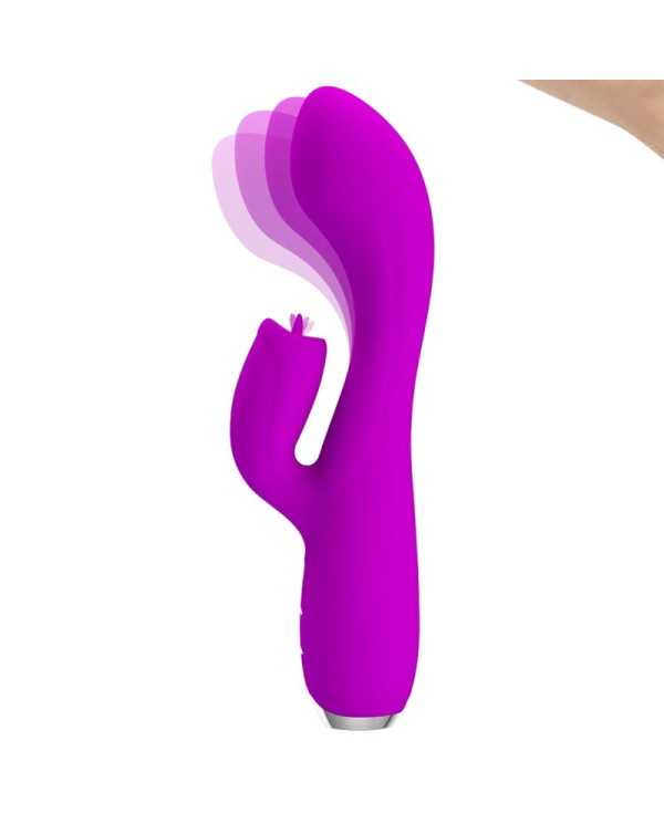 PRETTY LOVE - VIBRATEUR LAPIN RECHARGEABLE GLORIA IMPERMÉABLE VIOLET