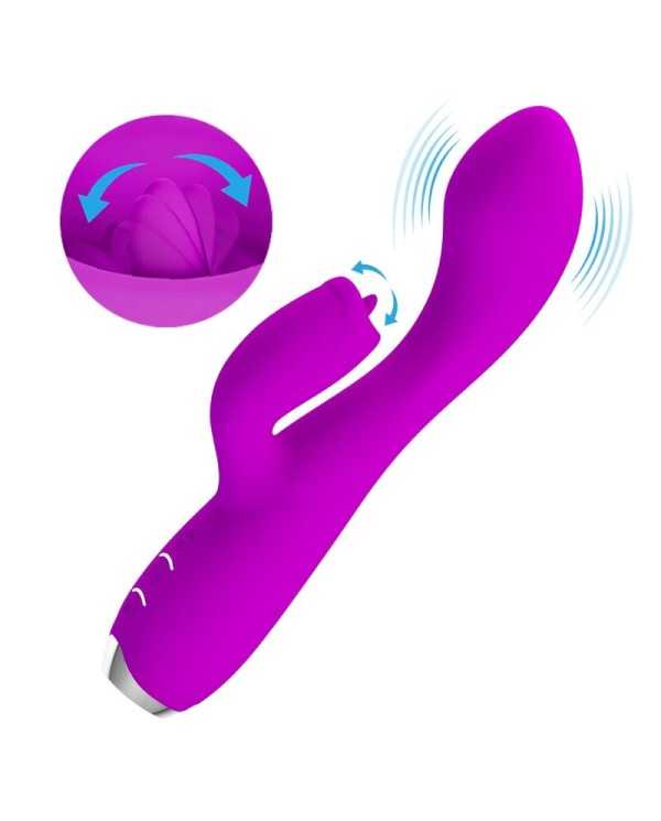 PRETTY LOVE - VIBRATEUR LAPIN RECHARGEABLE GLORIA IMPERMÉABLE VIOLET