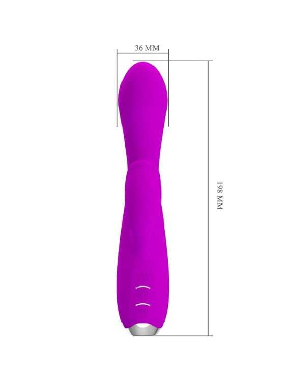 PRETTY LOVE - VIBRATEUR LAPIN RECHARGEABLE GLORIA IMPERMÉABLE VIOLET