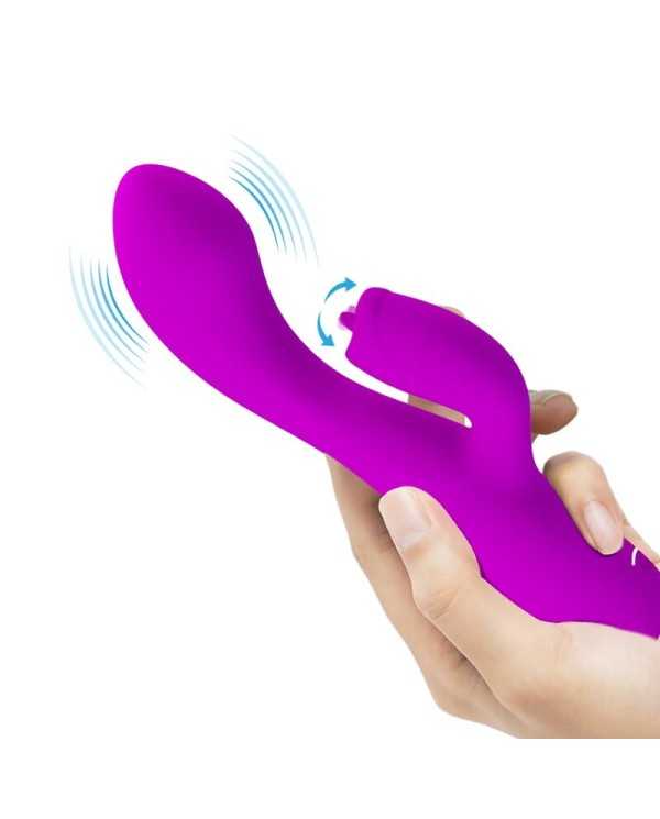 PRETTY LOVE - VIBRATEUR LAPIN RECHARGEABLE GLORIA IMPERMÉABLE VIOLET