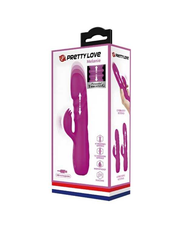 PRETTY LOVE - VIBRATEUR LAPIN RECHARGEABLE MELANIE VIOLET