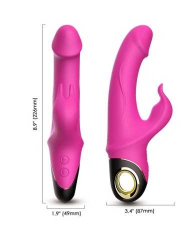 ARMONY - METEROR DILDO VIBRATEUR LAPIN ROTATEUR FUCHSIA