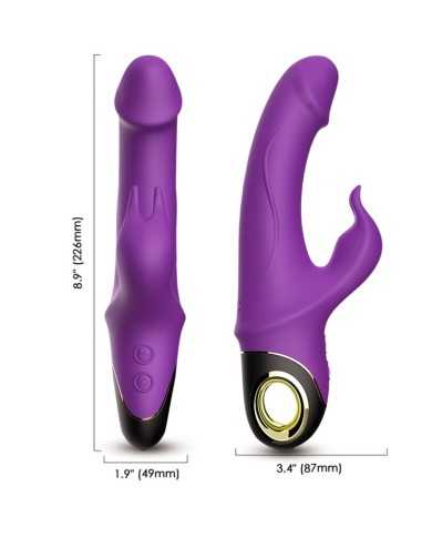 ARMONY - METEROR DILDO VIBRATEUR LAPIN ROTATEUR VIOLET