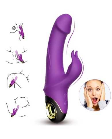 ARMONY - METEROR DILDO VIBRATEUR LAPIN ROTATEUR VIOLET