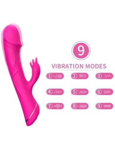 ARMONY - GODE VIBRATEUR LAPIN SILICONE FUCHSIA