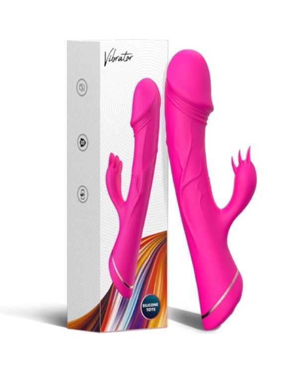 ARMONY - GODE VIBRATEUR LAPIN SILICONE FUCHSIA