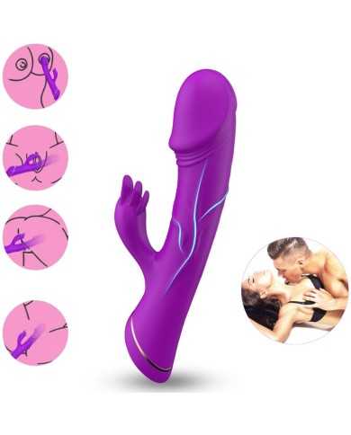 ARMONY - GODE VIBRATEUR LAPIN SILICONE VIOLET