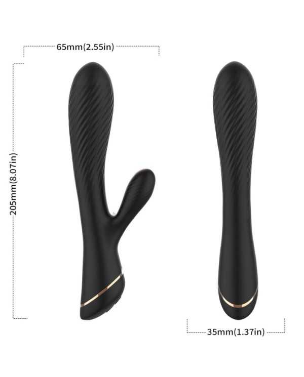 ARMONY - VIBRATEUR LAPIN SILICONE NOIR