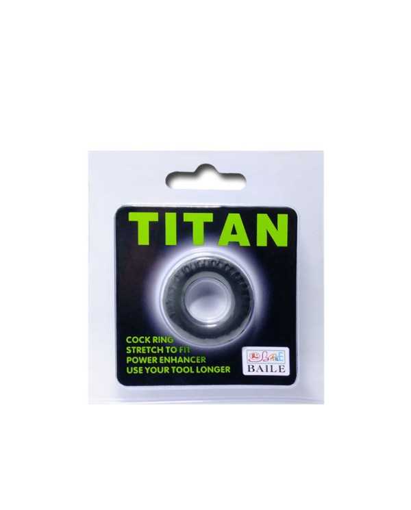 BAILE - COCKRING TITAN NOIR VERT 2 CM