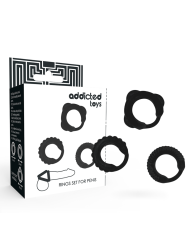 ADDICTED TOYS - ENSEMBLE C-RING NOIR