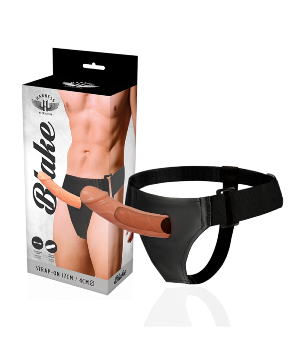 HARNESS ATTRACTION - BLAKE STRAP-ON EXTENSEUR CREUX 15.5 CM -O- 4 CM