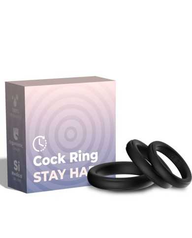 ARMONY - BAGUE TRIPLE SILICONE NOIRE