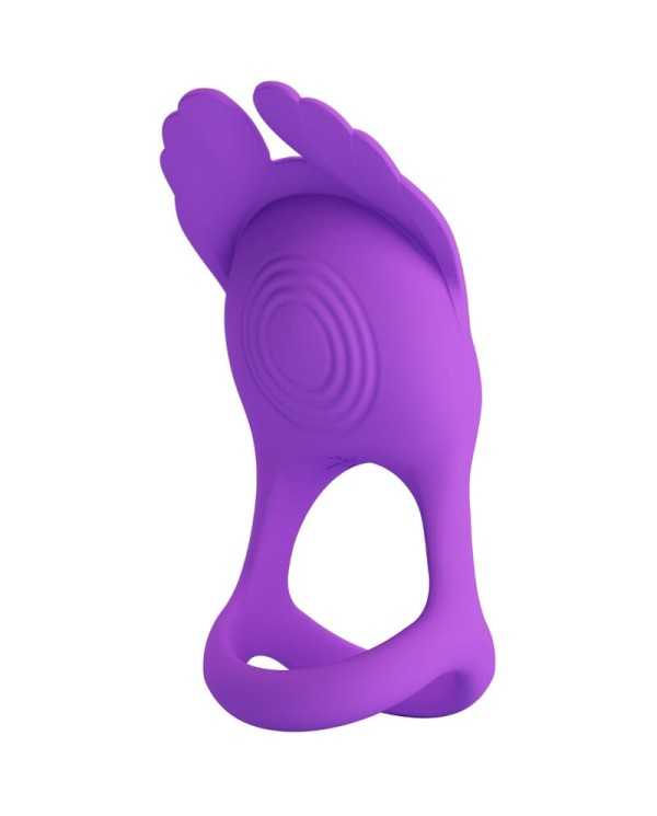 PRETTY LOVE - ANNEAU PÉNIS VIBRANT 7 VIBRATIONS SILICONE VIOLET