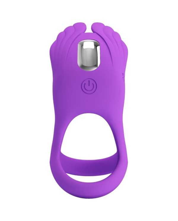 PRETTY LOVE - ANNEAU PÉNIS VIBRANT 7 VIBRATIONS SILICONE VIOLET