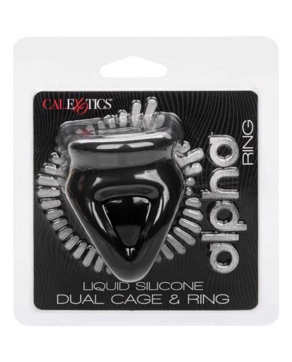 CALEXOTICS - ALPHA BAGUE DUAL CAGE NOIR