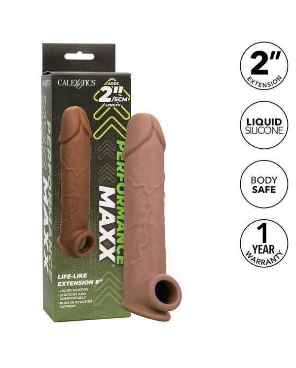 CALEXOTICS - EXTENSION PERFORMANCE MAXX LIFE-LIKE 8 PEAU MARRON