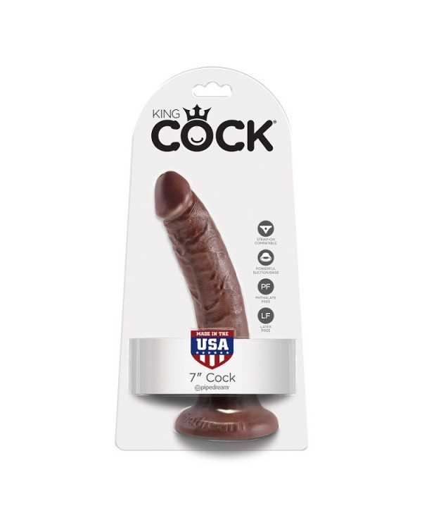 KING COCK - 7 GODE CHOCOLAT 17.8 CM