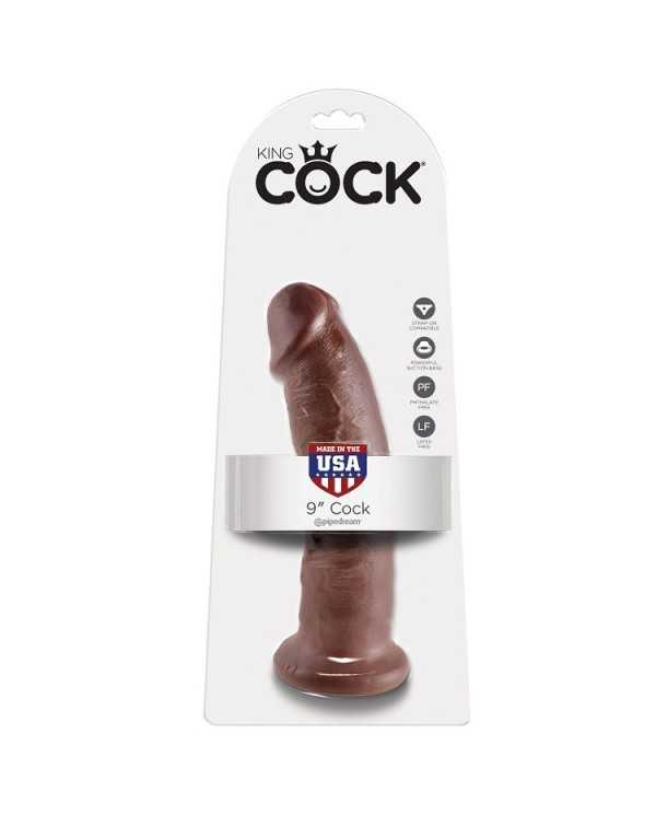 KING COCK - 9 GODE MARRON 22.9 CM