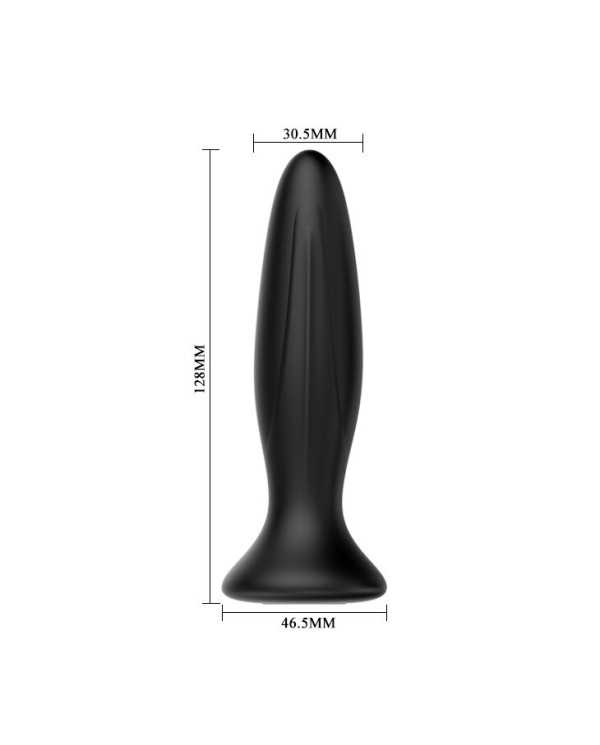 MR PLAY - PLUG ANAL VIBRATEUR NOIR RECHARGEABLE