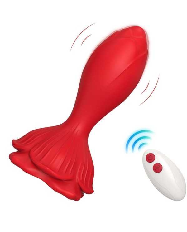 ARMONY - VIBRATEUR ROSE & PLUG ANAL PETITE TÉLÉCOMMANDE ROUGE