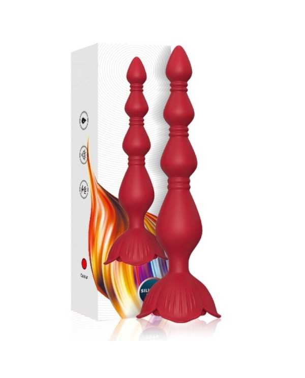 ARMONY - VIBRATEUR ROSE PAGODE & PLUG ANAL ROUGE