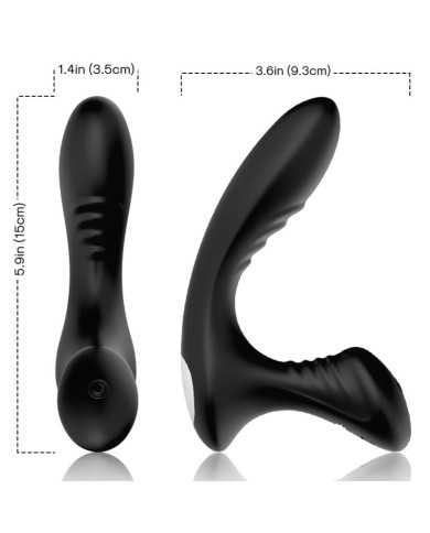 ARMONY - STORM VIBRATEUR ANAL PROSTATE & PLUG TÉLÉCOMMANDE NOIR