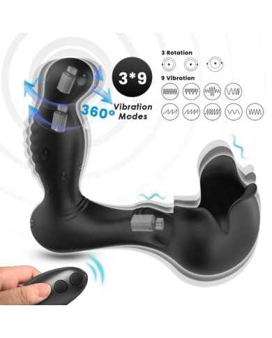 ARMONY - VIBRATEUR SURROUND ANAL & STIMULATEUR TESTICULOS TÉLÉCOMMANDE NOIR