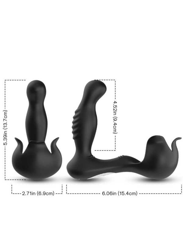 ARMONY - VIBRATEUR SURROUND ANAL & STIMULATEUR TESTICULOS TÉLÉCOMMANDE NOIR