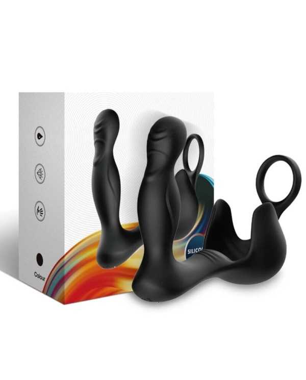 ARMONY - VIBRATEUR SURROUND ANAL & STIMULATEUR TESTICULOS & ANNEAU TÉLÉCOMMANDE NOIR