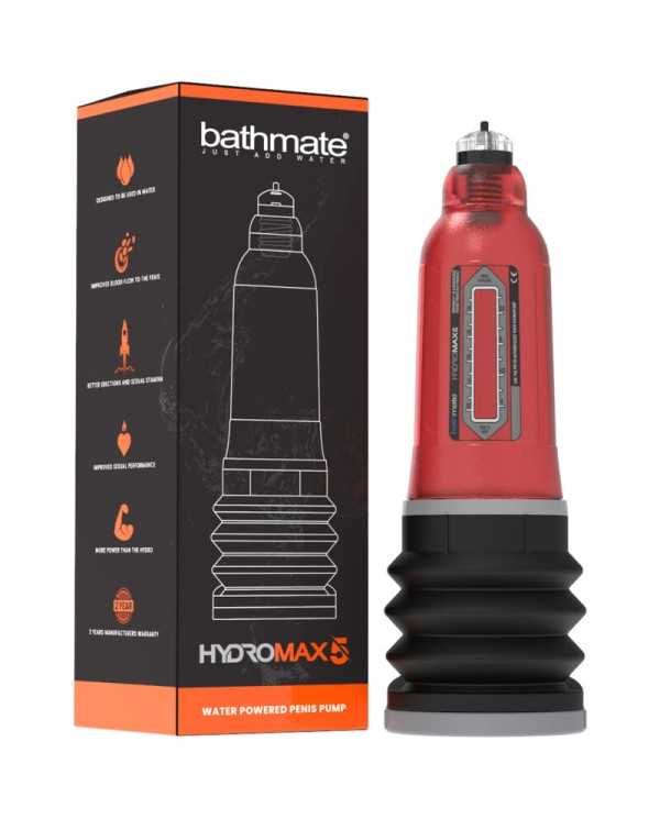 BATHMATE - HYDROMAX 5 X20 POMPE À PÉNIS ROUGE