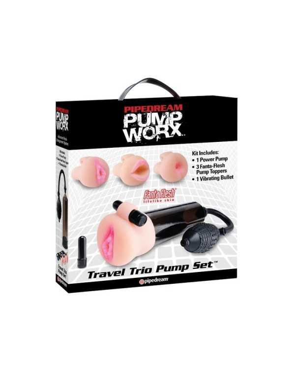 PUMP WORX TRAVEL TRIO PUMP SET