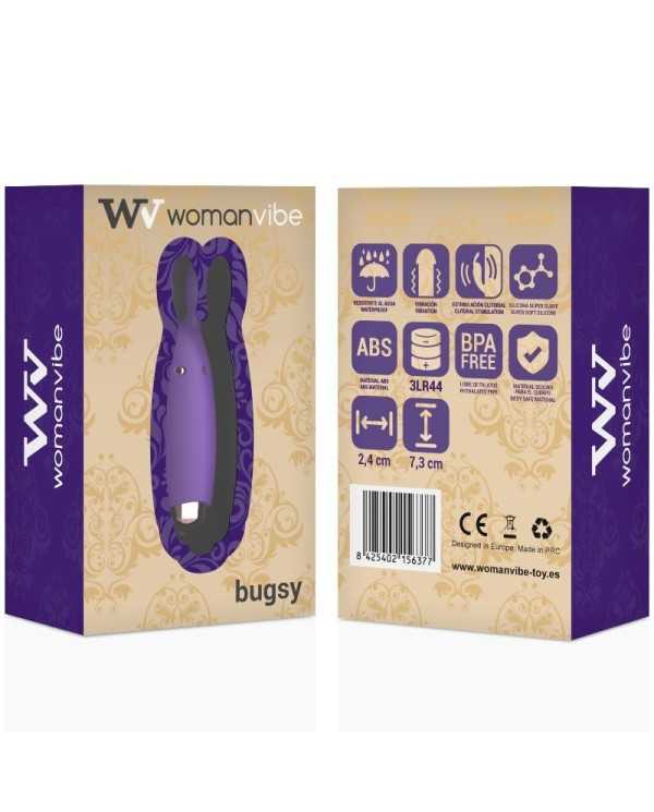 WOMANVIBE - BUGSY SILICONE RABBIT STIMULATOR