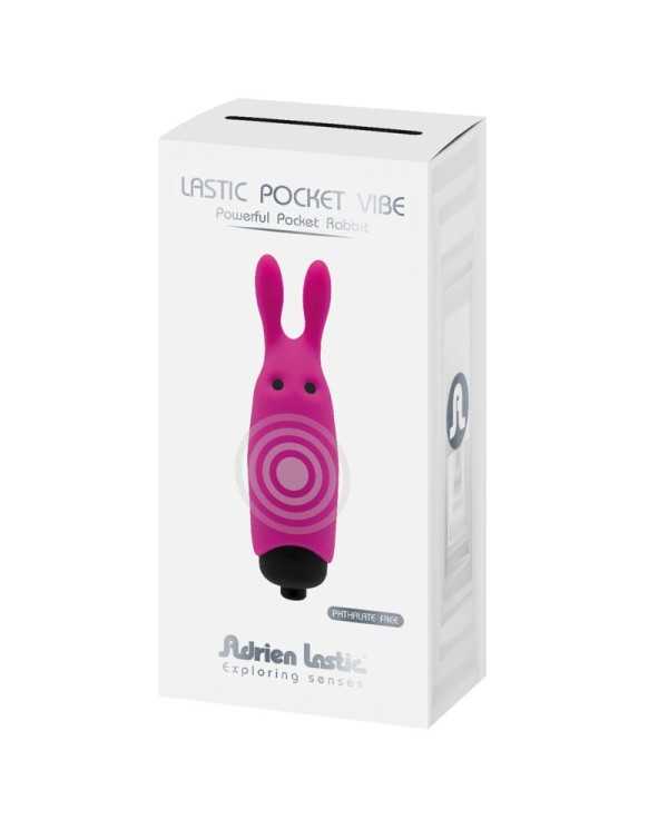 ADRIEN LASTIC - VIBRATEUR LAPIN ROSE LASTIC POCKET