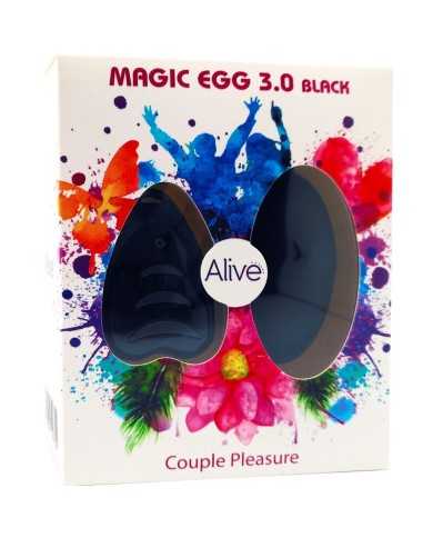 ALIVE - MAGIC EGG 3.0 OEUF VIBRANT TÉLÉCOMMANDE NOIR