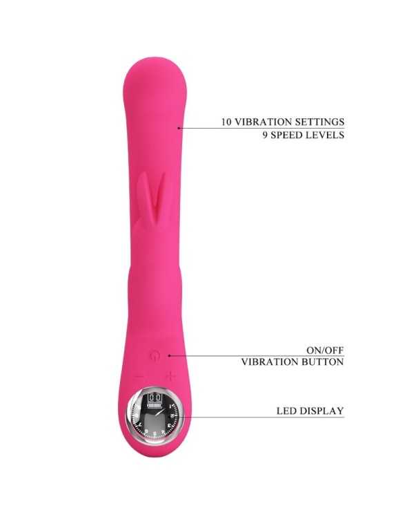 PRETTY LOVE - VIBRATEUR LAMAR LAPIN ET POINT G ROSE