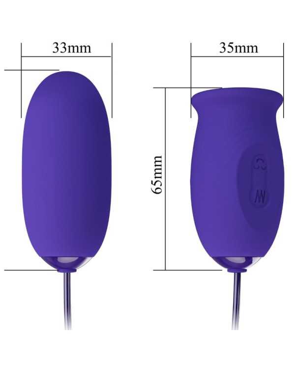 PRETTY LOVE - STIMULATEUR VIBRATEUR RECHARGEABLE DAISY YOUTH VIOLET