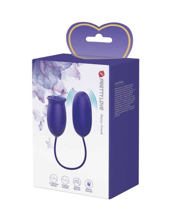 PRETTY LOVE - STIMULATEUR VIBRATEUR RECHARGEABLE DAISY YOUTH VIOLET