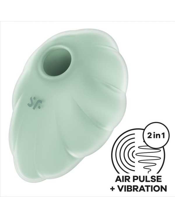 SATISFYER - VIBRATEUR CLOUD DANCER VERT AIR PULSE