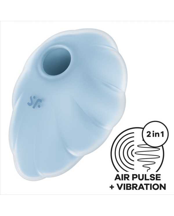 SATISFYER - VIBRATEUR CLOUD DANCER BLEU AIR PULSE