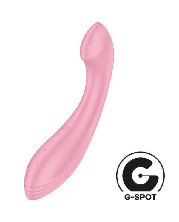 SATISFYER - STIMULATEUR VIBRATEUR G-FORCE G-SPOT ROSE