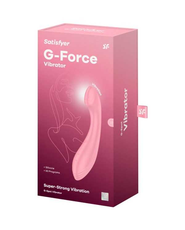 SATISFYER - STIMULATEUR VIBRATEUR G-FORCE G-SPOT ROSE