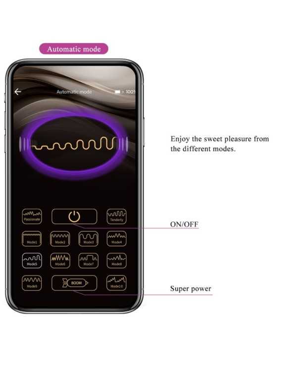 PRETTY LOVE - TÉLÉCOMMANDE JAYLEEN VIBRATOR APP VIOLET