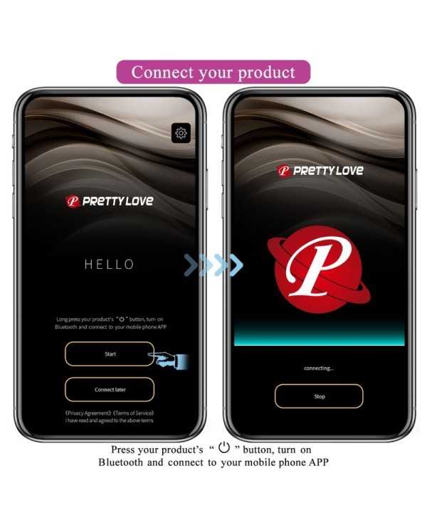 PRETTY LOVE - TÉLÉCOMMANDE CATALINA VIBRATOR APP VIOLET