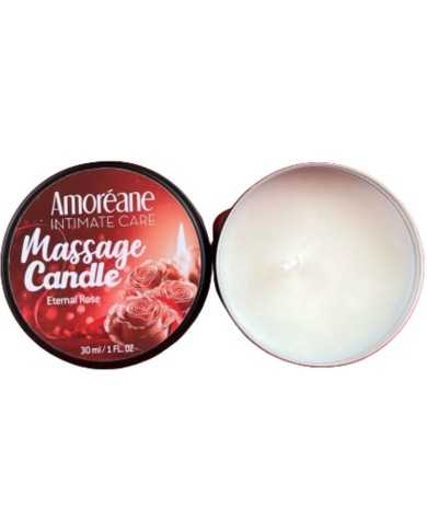 AMOREANE - BOUGIE DE MASSAGE ROSE ÉTERNELLE 30 ML